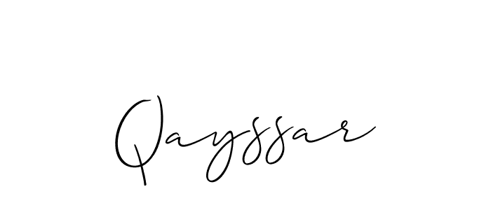 How to Draw Qayssar signature style? Allison_Script is a latest design signature styles for name Qayssar. Qayssar signature style 2 images and pictures png