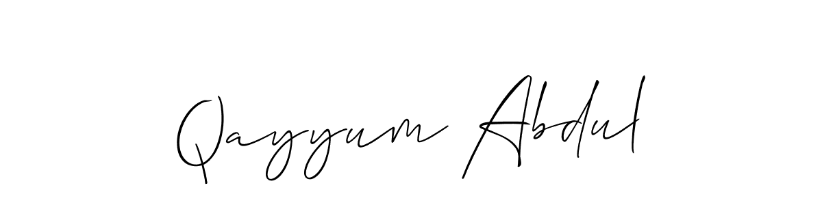 Best and Professional Signature Style for Qayyum Abdul. Allison_Script Best Signature Style Collection. Qayyum Abdul signature style 2 images and pictures png