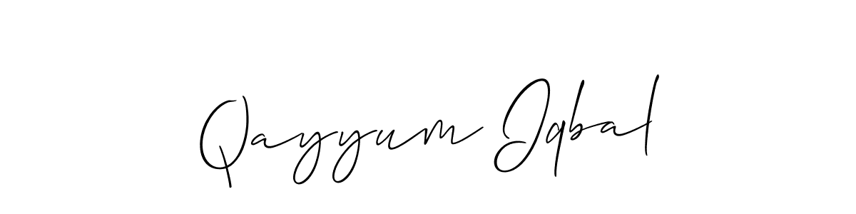The best way (Allison_Script) to make a short signature is to pick only two or three words in your name. The name Qayyum Iqbal include a total of six letters. For converting this name. Qayyum Iqbal signature style 2 images and pictures png