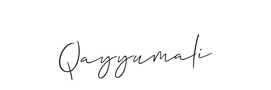 Qayyumali stylish signature style. Best Handwritten Sign (Allison_Script) for my name. Handwritten Signature Collection Ideas for my name Qayyumali. Qayyumali signature style 2 images and pictures png