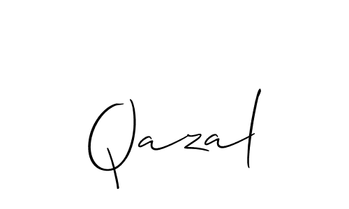 Make a beautiful signature design for name Qazal. Use this online signature maker to create a handwritten signature for free. Qazal signature style 2 images and pictures png