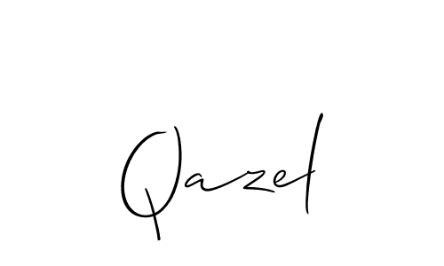 You can use this online signature creator to create a handwritten signature for the name Qazel. This is the best online autograph maker. Qazel signature style 2 images and pictures png