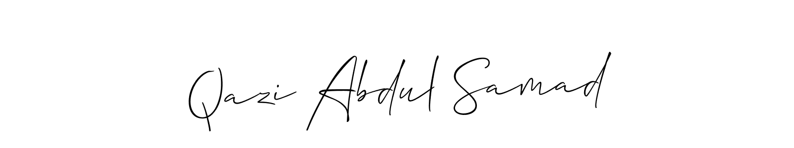 How to make Qazi Abdul Samad name signature. Use Allison_Script style for creating short signs online. This is the latest handwritten sign. Qazi Abdul Samad signature style 2 images and pictures png