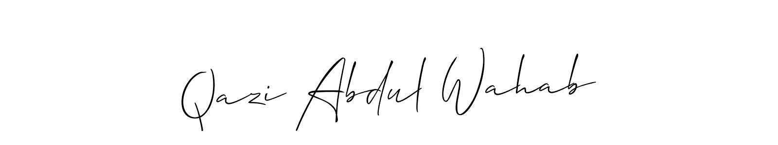 Here are the top 10 professional signature styles for the name Qazi Abdul Wahab. These are the best autograph styles you can use for your name. Qazi Abdul Wahab signature style 2 images and pictures png