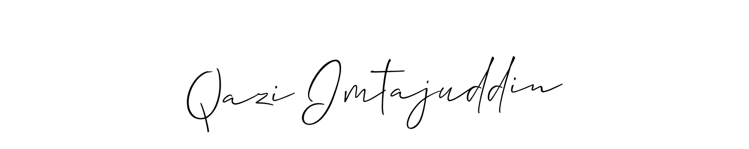 It looks lik you need a new signature style for name Qazi Imtajuddin. Design unique handwritten (Allison_Script) signature with our free signature maker in just a few clicks. Qazi Imtajuddin signature style 2 images and pictures png