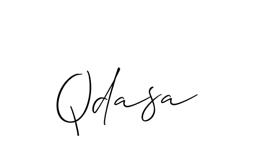 Make a beautiful signature design for name Qdasa. With this signature (Allison_Script) style, you can create a handwritten signature for free. Qdasa signature style 2 images and pictures png