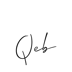 How to Draw Qeb signature style? Allison_Script is a latest design signature styles for name Qeb. Qeb signature style 2 images and pictures png