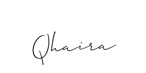 How to Draw Qhaira signature style? Allison_Script is a latest design signature styles for name Qhaira. Qhaira signature style 2 images and pictures png
