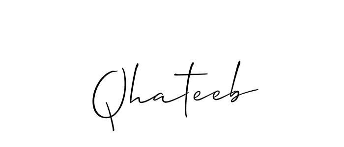 Once you've used our free online signature maker to create your best signature Allison_Script style, it's time to enjoy all of the benefits that Qhateeb name signing documents. Qhateeb signature style 2 images and pictures png