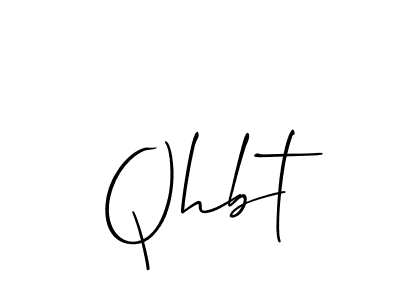 Also You can easily find your signature by using the search form. We will create Qhbt name handwritten signature images for you free of cost using Allison_Script sign style. Qhbt signature style 2 images and pictures png