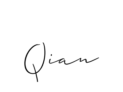 if you are searching for the best signature style for your name Qian. so please give up your signature search. here we have designed multiple signature styles  using Allison_Script. Qian signature style 2 images and pictures png