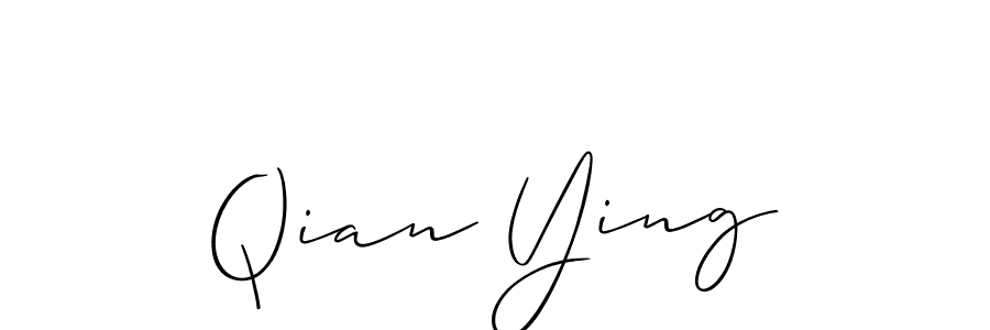 Also we have Qian Ying name is the best signature style. Create professional handwritten signature collection using Allison_Script autograph style. Qian Ying signature style 2 images and pictures png