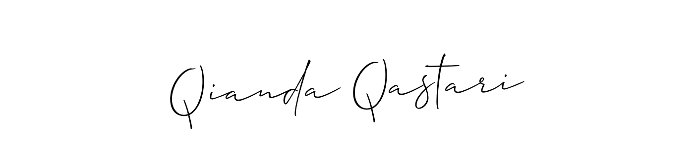 You can use this online signature creator to create a handwritten signature for the name Qianda Qastari. This is the best online autograph maker. Qianda Qastari signature style 2 images and pictures png