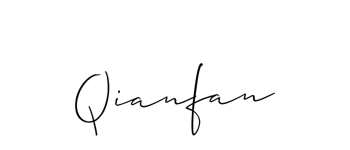 You should practise on your own different ways (Allison_Script) to write your name (Qianfan) in signature. don't let someone else do it for you. Qianfan signature style 2 images and pictures png