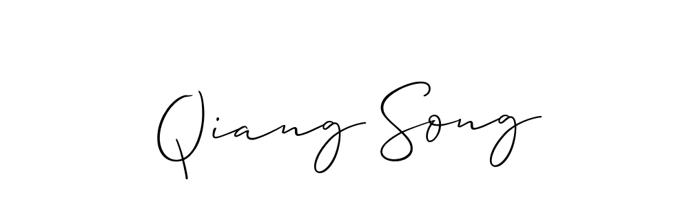 This is the best signature style for the Qiang Song name. Also you like these signature font (Allison_Script). Mix name signature. Qiang Song signature style 2 images and pictures png