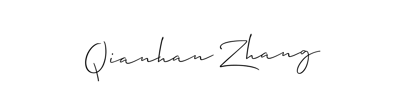 Best and Professional Signature Style for Qianhan Zhang. Allison_Script Best Signature Style Collection. Qianhan Zhang signature style 2 images and pictures png