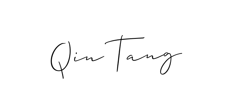 Also we have Qin Tang name is the best signature style. Create professional handwritten signature collection using Allison_Script autograph style. Qin Tang signature style 2 images and pictures png