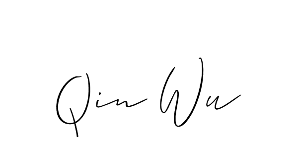 Also You can easily find your signature by using the search form. We will create Qin Wu name handwritten signature images for you free of cost using Allison_Script sign style. Qin Wu signature style 2 images and pictures png