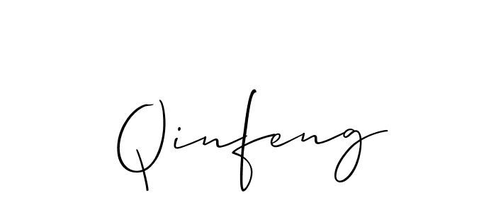 Use a signature maker to create a handwritten signature online. With this signature software, you can design (Allison_Script) your own signature for name Qinfeng. Qinfeng signature style 2 images and pictures png