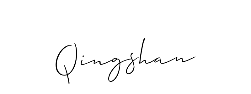 How to Draw Qingshan signature style? Allison_Script is a latest design signature styles for name Qingshan. Qingshan signature style 2 images and pictures png