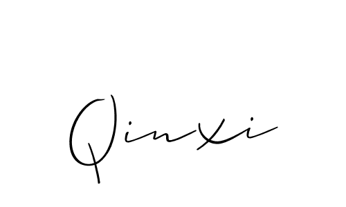 Make a beautiful signature design for name Qinxi. With this signature (Allison_Script) style, you can create a handwritten signature for free. Qinxi signature style 2 images and pictures png