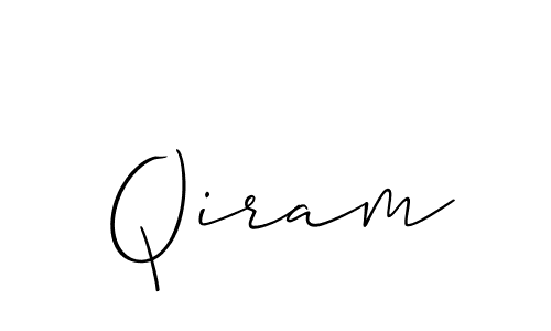 Also You can easily find your signature by using the search form. We will create Qiram name handwritten signature images for you free of cost using Allison_Script sign style. Qiram signature style 2 images and pictures png