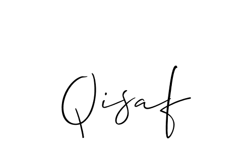 Use a signature maker to create a handwritten signature online. With this signature software, you can design (Allison_Script) your own signature for name Qisaf. Qisaf signature style 2 images and pictures png