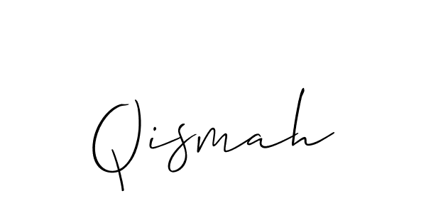 You should practise on your own different ways (Allison_Script) to write your name (Qismah) in signature. don't let someone else do it for you. Qismah signature style 2 images and pictures png