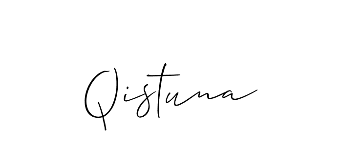 The best way (Allison_Script) to make a short signature is to pick only two or three words in your name. The name Qistuna include a total of six letters. For converting this name. Qistuna signature style 2 images and pictures png