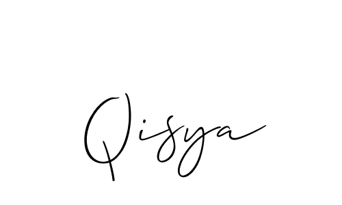 It looks lik you need a new signature style for name Qisya. Design unique handwritten (Allison_Script) signature with our free signature maker in just a few clicks. Qisya signature style 2 images and pictures png