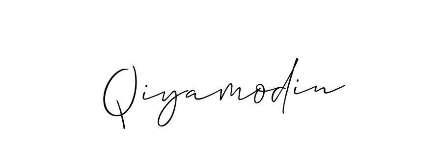 How to Draw Qiyamodin signature style? Allison_Script is a latest design signature styles for name Qiyamodin. Qiyamodin signature style 2 images and pictures png
