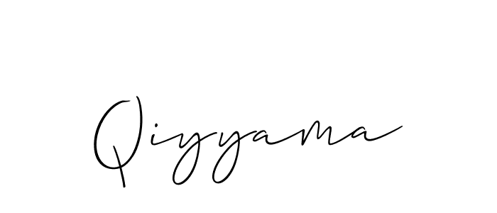 Qiyyama stylish signature style. Best Handwritten Sign (Allison_Script) for my name. Handwritten Signature Collection Ideas for my name Qiyyama. Qiyyama signature style 2 images and pictures png