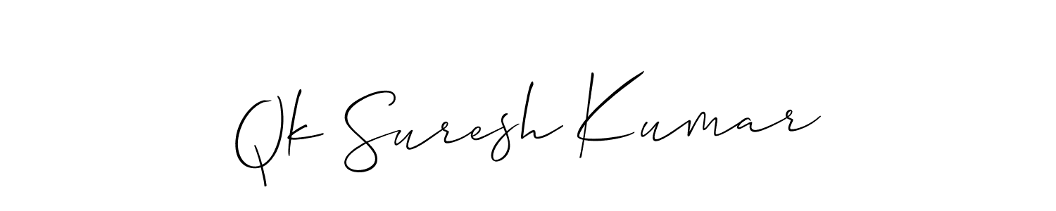 Once you've used our free online signature maker to create your best signature Allison_Script style, it's time to enjoy all of the benefits that Qk Suresh Kumar name signing documents. Qk Suresh Kumar signature style 2 images and pictures png