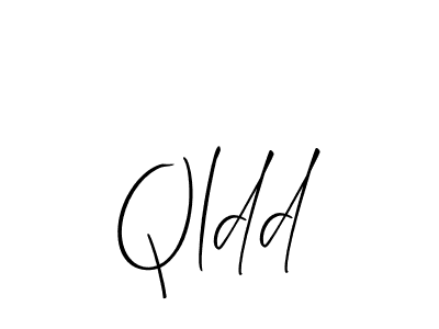 Make a beautiful signature design for name Qldd. With this signature (Allison_Script) style, you can create a handwritten signature for free. Qldd signature style 2 images and pictures png