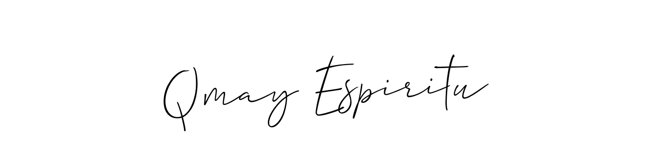 Make a short Qmay Espiritu signature style. Manage your documents anywhere anytime using Allison_Script. Create and add eSignatures, submit forms, share and send files easily. Qmay Espiritu signature style 2 images and pictures png