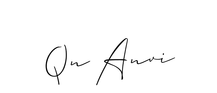 Design your own signature with our free online signature maker. With this signature software, you can create a handwritten (Allison_Script) signature for name Qn Anvi. Qn Anvi signature style 2 images and pictures png