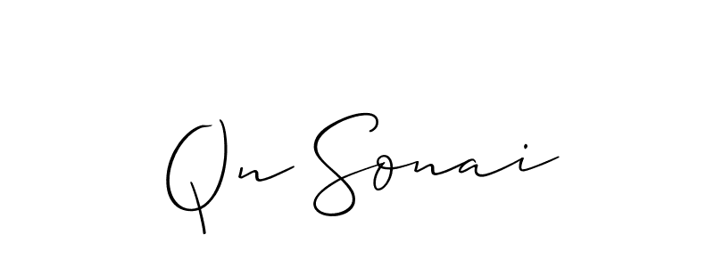 Similarly Allison_Script is the best handwritten signature design. Signature creator online .You can use it as an online autograph creator for name Qn Sonai. Qn Sonai signature style 2 images and pictures png
