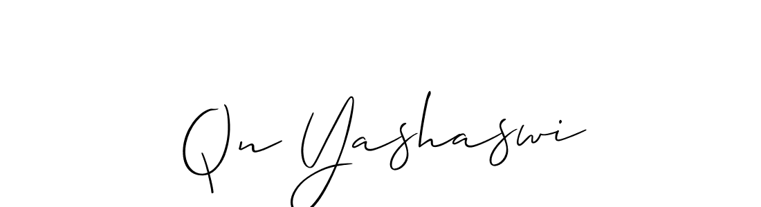 Best and Professional Signature Style for Qn Yashaswi. Allison_Script Best Signature Style Collection. Qn Yashaswi signature style 2 images and pictures png