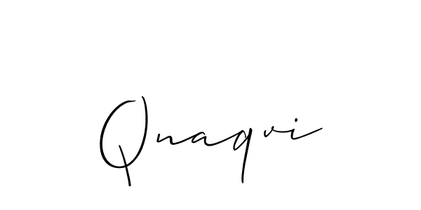 How to Draw Qnaqvi signature style? Allison_Script is a latest design signature styles for name Qnaqvi. Qnaqvi signature style 2 images and pictures png