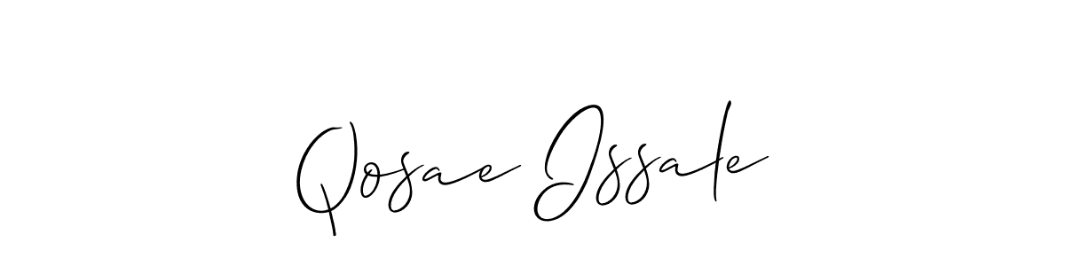 How to Draw Qosae Issale signature style? Allison_Script is a latest design signature styles for name Qosae Issale. Qosae Issale signature style 2 images and pictures png