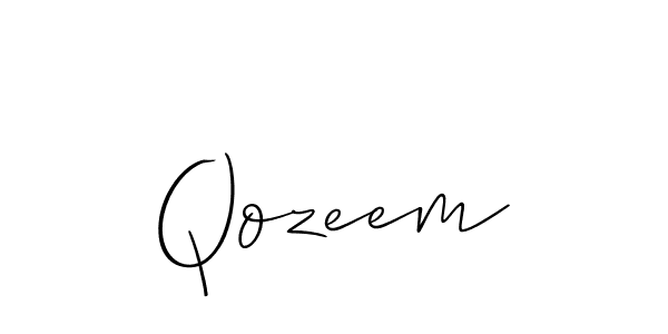 Best and Professional Signature Style for Qozeem. Allison_Script Best Signature Style Collection. Qozeem signature style 2 images and pictures png