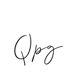 Use a signature maker to create a handwritten signature online. With this signature software, you can design (Allison_Script) your own signature for name Qpg. Qpg signature style 2 images and pictures png