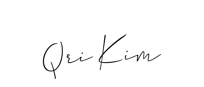 It looks lik you need a new signature style for name Qri Kim. Design unique handwritten (Allison_Script) signature with our free signature maker in just a few clicks. Qri Kim signature style 2 images and pictures png