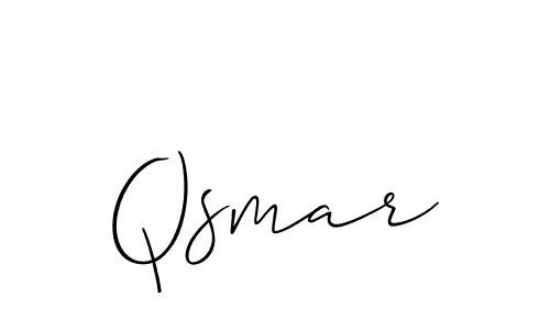 Create a beautiful signature design for name Qsmar. With this signature (Allison_Script) fonts, you can make a handwritten signature for free. Qsmar signature style 2 images and pictures png