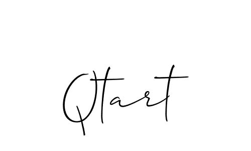 Make a beautiful signature design for name Qtart. Use this online signature maker to create a handwritten signature for free. Qtart signature style 2 images and pictures png