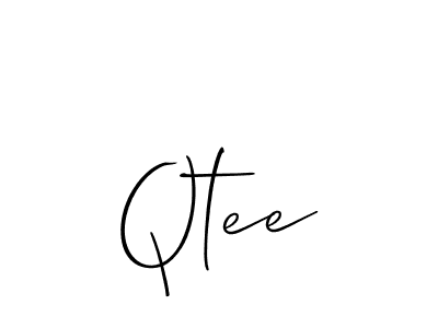 Similarly Allison_Script is the best handwritten signature design. Signature creator online .You can use it as an online autograph creator for name Qtee. Qtee signature style 2 images and pictures png