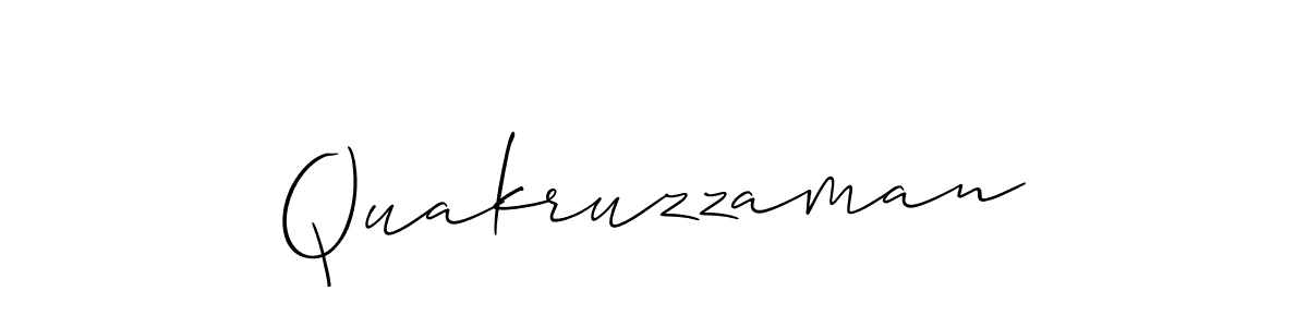 The best way (Allison_Script) to make a short signature is to pick only two or three words in your name. The name Quakruzzaman include a total of six letters. For converting this name. Quakruzzaman signature style 2 images and pictures png