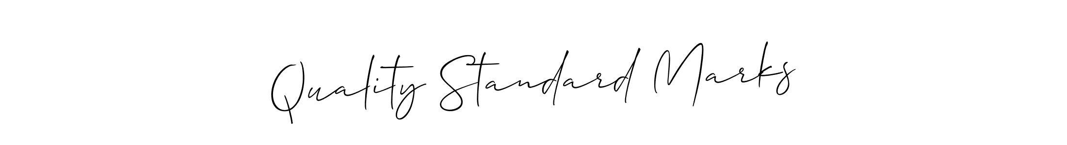 Quality Standard Marks stylish signature style. Best Handwritten Sign (Allison_Script) for my name. Handwritten Signature Collection Ideas for my name Quality Standard Marks. Quality Standard Marks signature style 2 images and pictures png