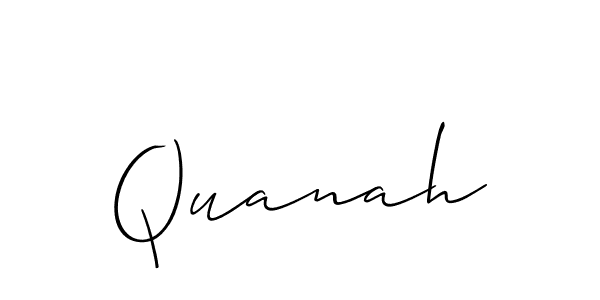 You should practise on your own different ways (Allison_Script) to write your name (Quanah) in signature. don't let someone else do it for you. Quanah signature style 2 images and pictures png