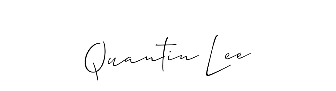 Design your own signature with our free online signature maker. With this signature software, you can create a handwritten (Allison_Script) signature for name Quantin Lee. Quantin Lee signature style 2 images and pictures png